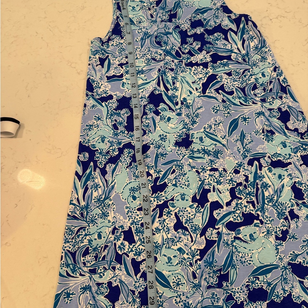 Lilly Pulitzer Kristen Swing Dress size XS Koalafication Print Blue Koalas - Picture 2 of 6